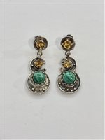 Ohrringe Argento Raro Dame in Silber Malachite ARGRA47